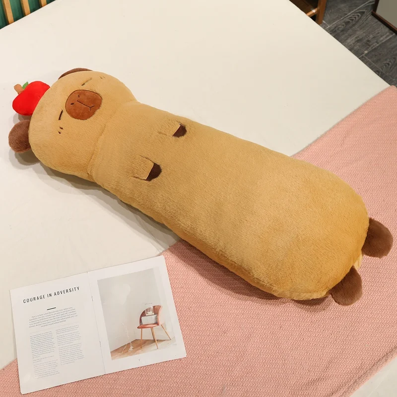 (capibara 115cm) Almohada Larga Con Forma De Animalito/cojín Suave Para La Espalda Para Adultos