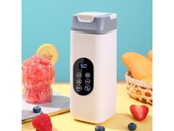 Licuadora eléctrica portátil recargable por USB de 500 ml (blanca) Czhhmart