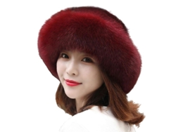 Gorro De Invierno Para Mujer Con Ribete De Piel Sintética - Accesorio De Moda - Cálido - Regalo De Navidad