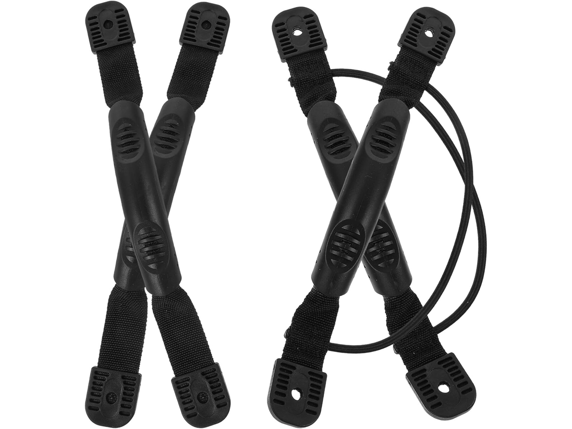Asa Lateral De Plástico Pvc Negro Para Kayak, Juego De 4 Piezas Con Cordón Elástico.