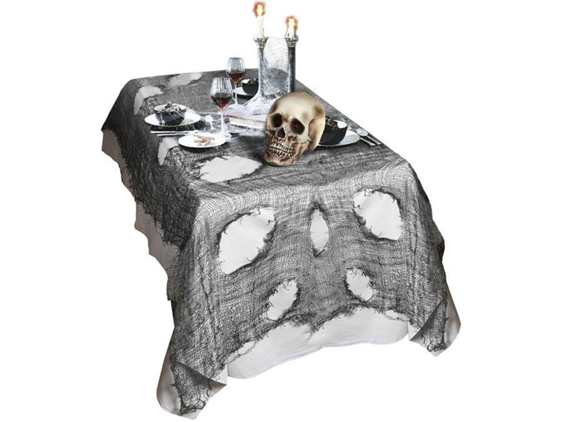 Mantel decorativo negro para Halloween 60x300 cm