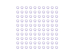 100 Anillas De Identificación Para Patas De Paloma De 8 Mm, De Plástico Morado, Reutilizables.