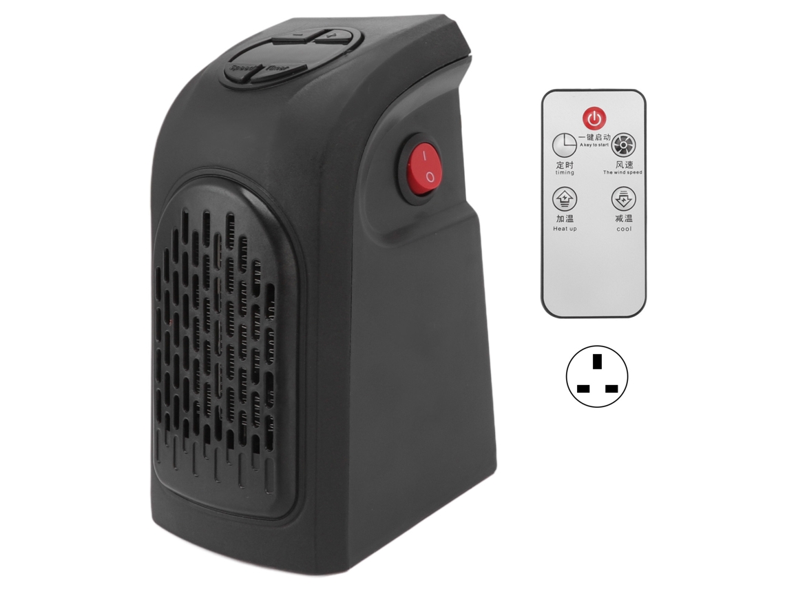 Calefactor Eléctrico Portátil De Pared Ptc De 400 W Con Termostato Inteligente Y Mando A Distancia, 220 V (reino Unido)