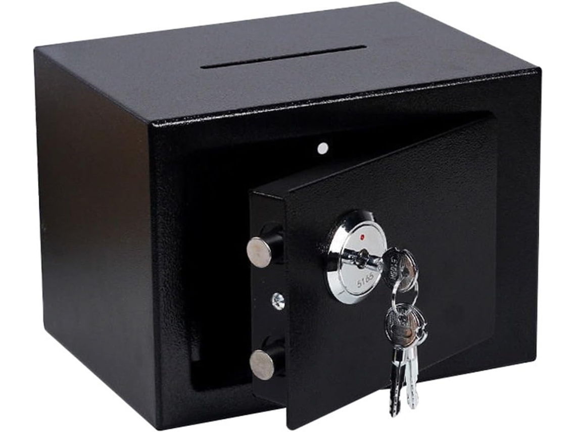 Caja Fuerte Pequeña, Caja Fuerte Metálica Para Documentos De Oficina, Armario De Seguridad