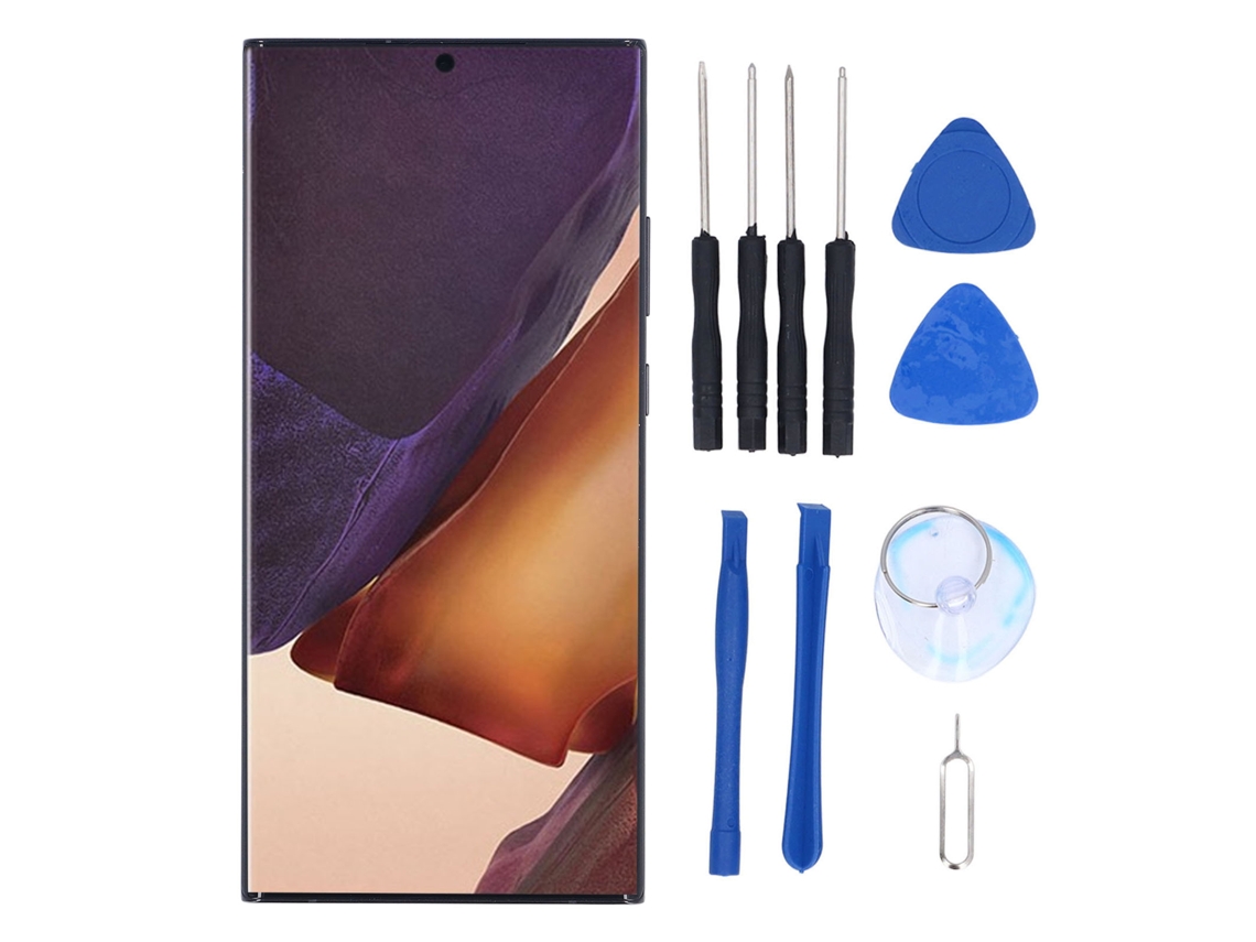 Kit de reparación de pantalla para Note20 Ultra 5g SM N986b con marco y herramientas.