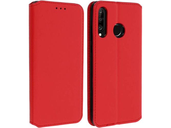 Funda Huawei P30 Lite AVIZAR Book Rojo