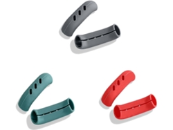 3 pares de protectores de silicona antideslizantes y resistentes al calor para ollas y sartenes.