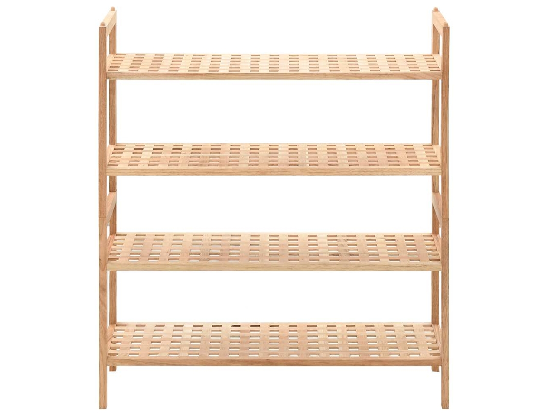 Zapatero | Armario Zapatero De Madera Maciza De Nogal 69x26x81 Cm