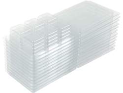 Juego De 50 Moldes Cuadrados De Plástico Transparente Para Cera, Ideales Para La Fabricación De Velas Y Jabones.