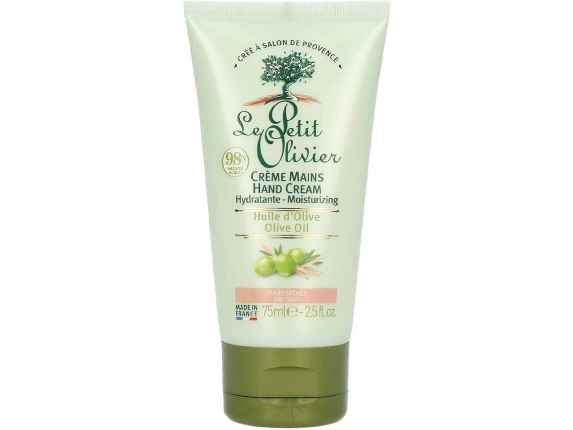 Crema de Manos LE PETIT OLIVIER Hidratante con Aceite de Oliva (75 ml)