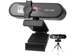 Cámara web 8k con micrófono y cámara web Full HD para PC, cámara web USB 2.0 para transmisión, cámara web con reducción de ruido, color negro Yizhood Yizhood