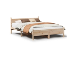 Maison Exclusive - Estructura De Cama Sin Colchón Madera Maciza De Pino 135x190 Cm