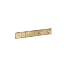 termostato RainSelect de mano montado al ras para 4 consumidores, Color: bronce cepillado HANSGROHE