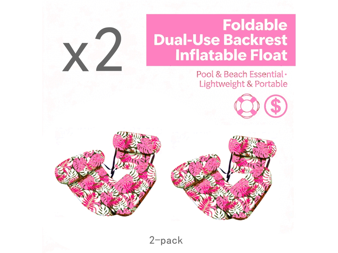 Flotador De Natación Chrui Red Y Silla 2 En 1 Para Adultos (rosa)