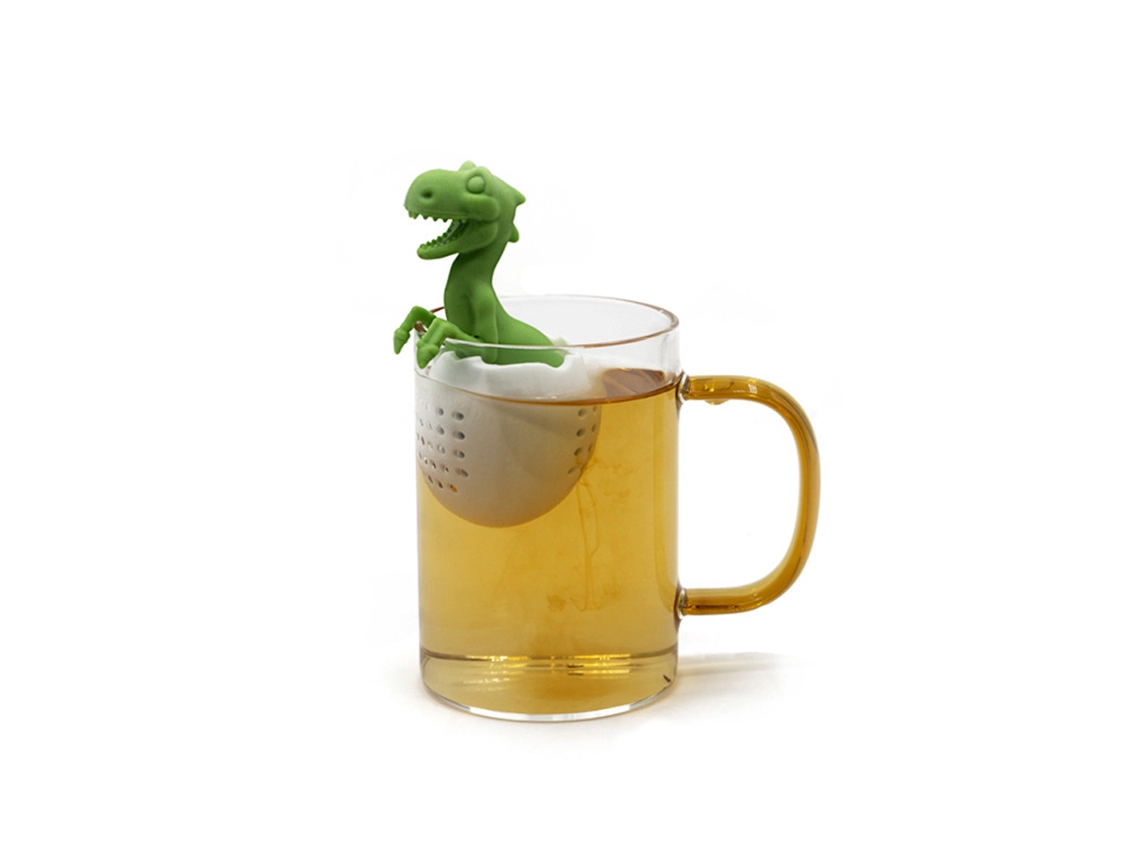 Colador De Té De Silicona Reutilizable Con Infusor Y Diseño De Dinosaurio