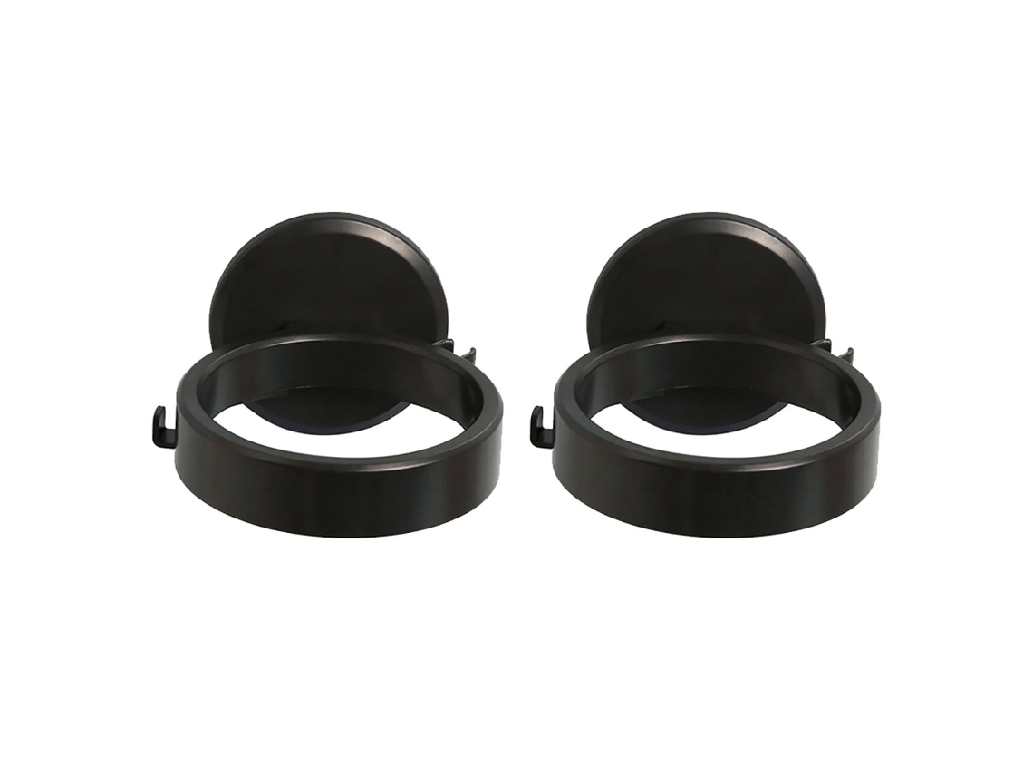 VVJIJILLY 2 Suportes De Parede Para Secador De Cabelo, Pretos, Organizador Para Casa De Banho