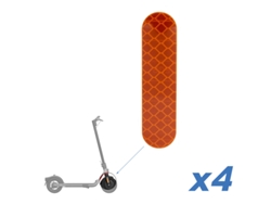 Adhesivo Reflectante Naranja Para Horquilla Ninebot Serie FYD 4uds Ewheel
