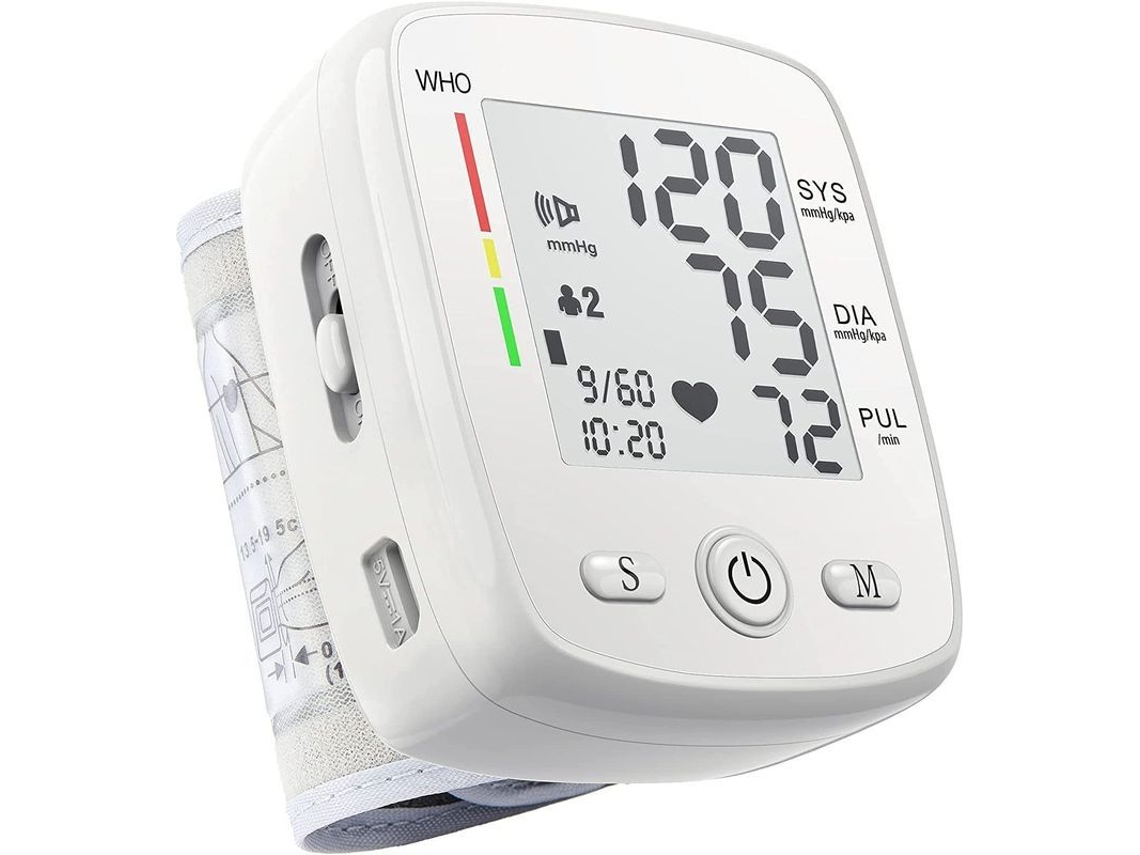 Monitor De Presión Arterial De Muñeca U-kiss Para Uso Doméstico Con Manguera Blanca