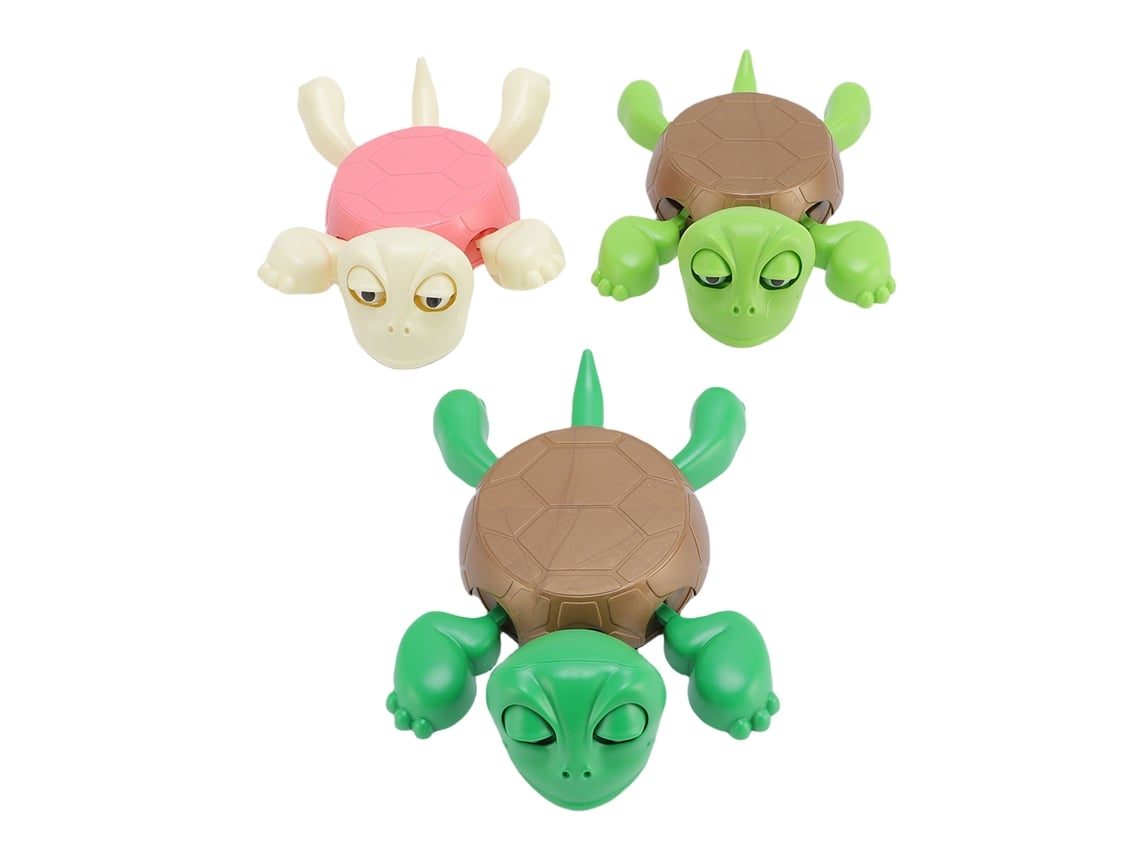 3 Porta-copos Tartaruga Divertida Com Membros Móveis E Olhos Abertos Decor Mesa