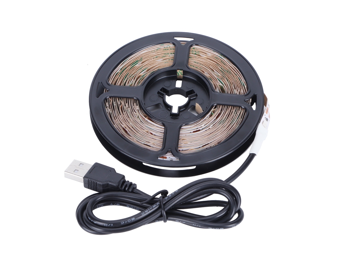 2026-tira De Luz Led Flexible Usb Para Fondo De Tv, Decoración Hogar, Luz Roja, Iluminación Decorativa
