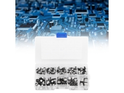 Kit 2026dz de 165 condensadores electrolíticos SMD, de 0,47 µF 50 V a 470 µF 16 V.