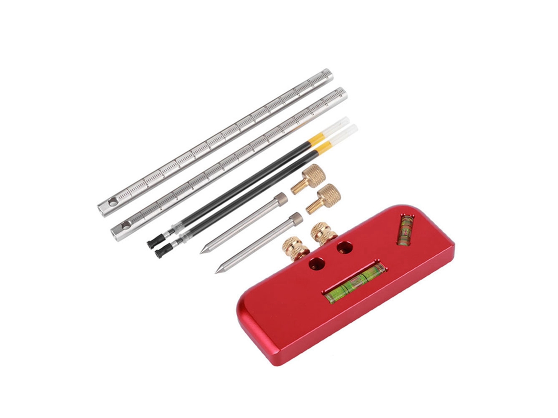 Cortador Lineal De Piezas De Madera Con Dos Puntas, Calibre De Varilla De Aleación De Aluminio, Herramienta De Carpintero