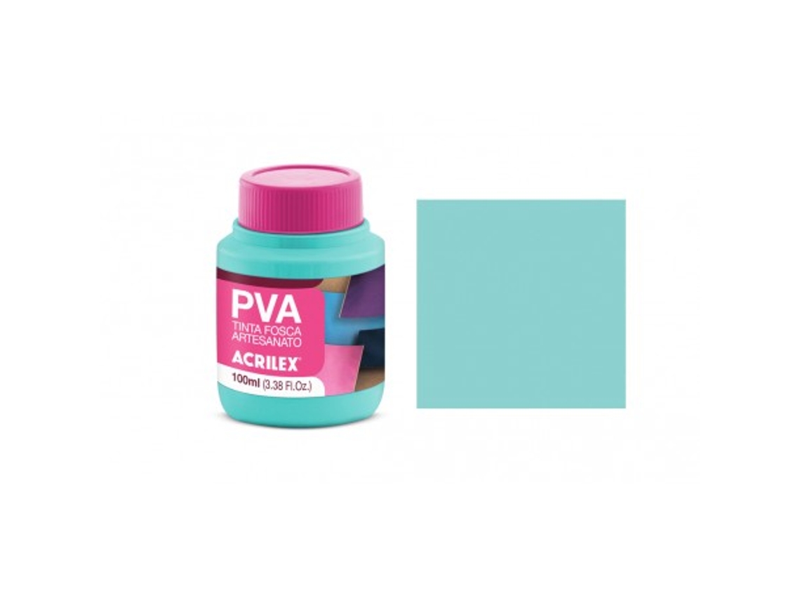 Pintura mate PVA 100 ml Verde Agua 03210821 Acrilex