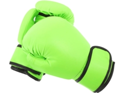 Guantes de boxeo juveniles con acolchado verde claro, 8 oz.