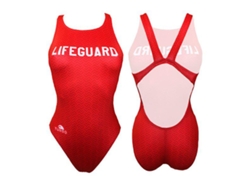 Traje de baño para Mujer TURBO New Lifeguard Rojo para Natacion (L)
