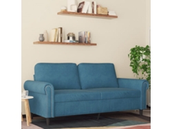 Sofá De 2 Plazas | Sofá De Salón | Sofá De Descanso Terciopelo Azul 140 Cm Wsd878278