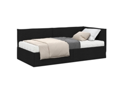 Maison Exclusive - Estructura De Cama Esquina Con Colchón 2 Pcs Verde Terciopelo