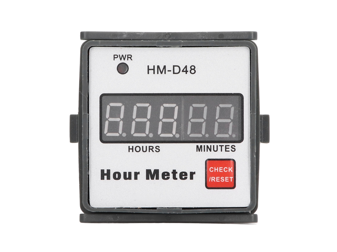 Contador De Horas Digital 0‑999.99h Cronómetro Horímetro Ac Para Equipos De Motor