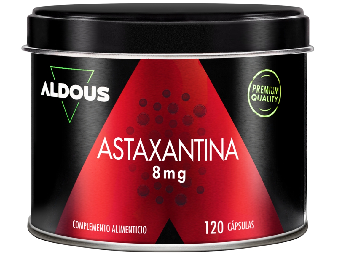 Astaxantina natural pura (8 mg, 160 mg), aceite rico en astaxantina, 120 perlas Aldous Bio