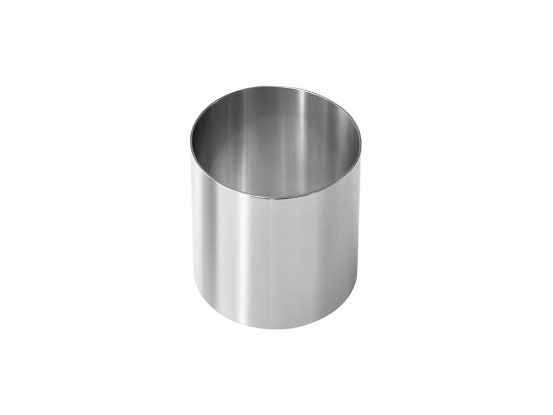 Molde Emplatador Inox. Circular 6x6 Cm 2135