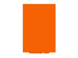 Pizarra Blanca ROCADA de Piel 100x150 cm Naranja