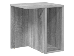 Mesa auxiliar | Mesa de centro | Mesa de comedor, Gris Sonoma, 37 x 32 x 40 cm, Madera procesada
