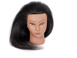 Cabeza De Maniquí Hecha De Cabello Natural, Utilizada Para Tejer, Decolorar, Teñir, Rizar, Peinar Y Modelar.