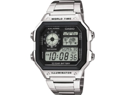 Reloj Digital CASIO Hombre (Metal - Plateado)