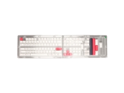 Teclado Mecánico Diy De 126 Teclas Con Pbt Rosa Y Blanco, Sublimación Térmica Y Altura Xda.
