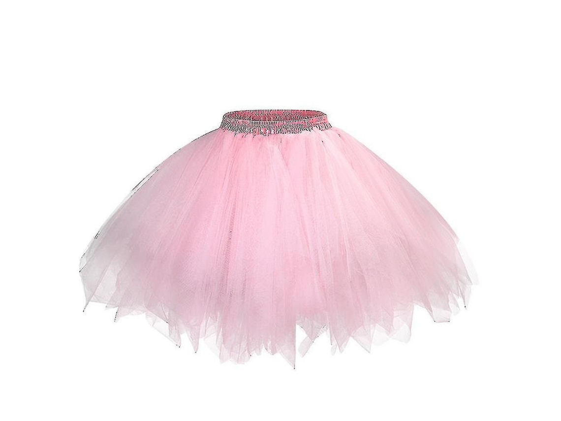 2026-falda Princesa De Tela Malla Y Tul Para Mujer Con Cintura Elástica Corta Baile Talla M/xl/xxl