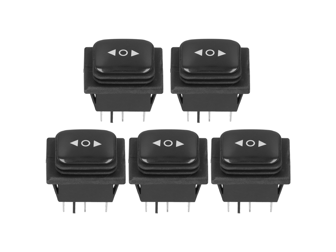 5pcs interruptor de alavanca 6 pin 3 posições bilateral reset impermeável ac125v/250v para veículos navios indústria com MARCA