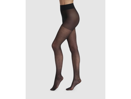 Collants de Compressão Perfect Contention con Fantasia Plumetis para Pernas Cansadas