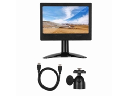 Monitor De Pc Multifunción De 7 Pulgadas 1024x600 16:9 Con Soporte De Entrada Hdmi/vga/av