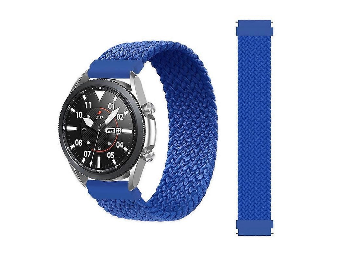 Correa ajustable y elástica de nailon trenzado para Samsung Galaxy Watch de 46 mm, tamaño: 145 mm (arcoíris).