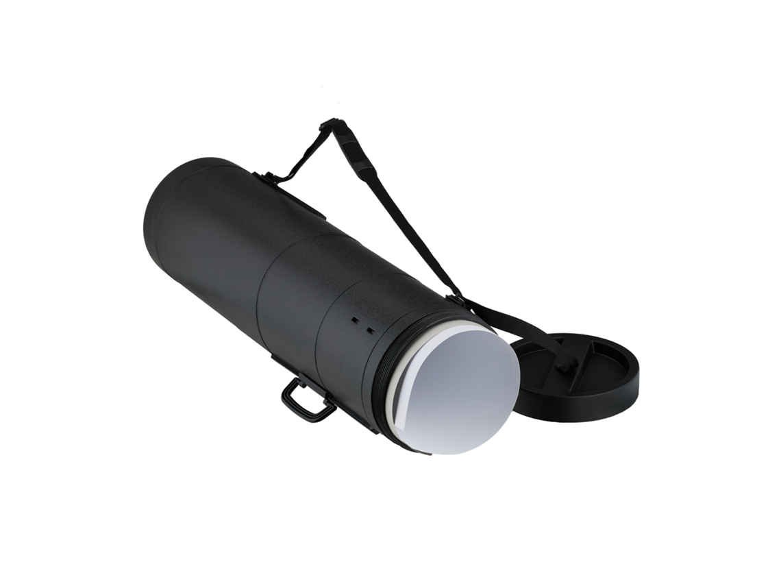 Relaxdays Rollo Extensible Para Póster, 93-150 Cm, Ø 26,5 Cm, Transporte De Pósteres Y Dibujos, Hasta Din A0, Negro