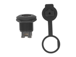 Conector Empotrable Hembra Rj45 Ethernet Lan Transitable Impermeable Para Industria