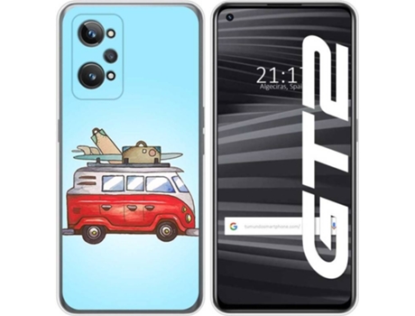Carcasa para Realme GT 2 5G TUMUNDOSMARTPHONE Dibujos Furgoneta Multicolor