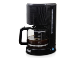 Cafetera de goteo Briebe Elegance de 10 tazas, filtro reutilizable, mantiene caliente, antigoteo, 1,25 l, CM1171BLK, negra
