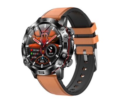 VEANXIN SmartWatch 1.43 '' Pantalla HD ET482 Rastreador de ejercicios a prueba de agua-Marrón