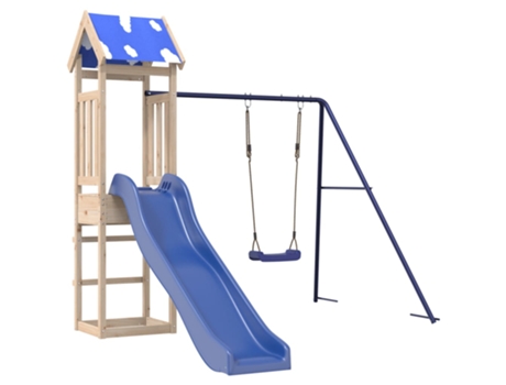 Parque Infantil De Exterior VIDAXL Marrón Madera